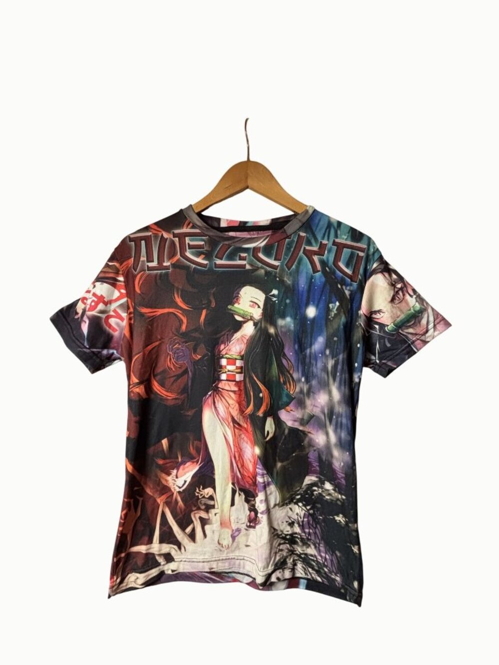 ANIMEX Demon Slayer Nezuko Kamado AOP T Shirt Large Double Sided Anime Mexico